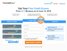 Tablet Screenshot of freecredit.com